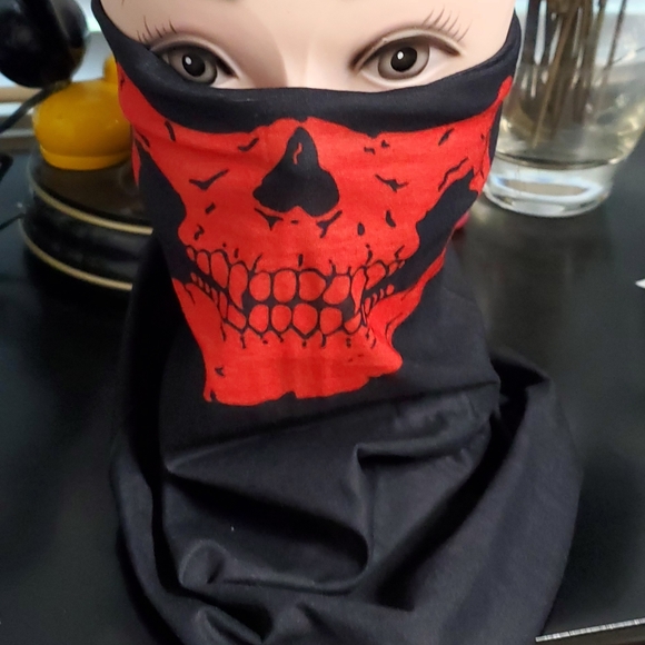 Other - Red Skull Stretchy Face Cover